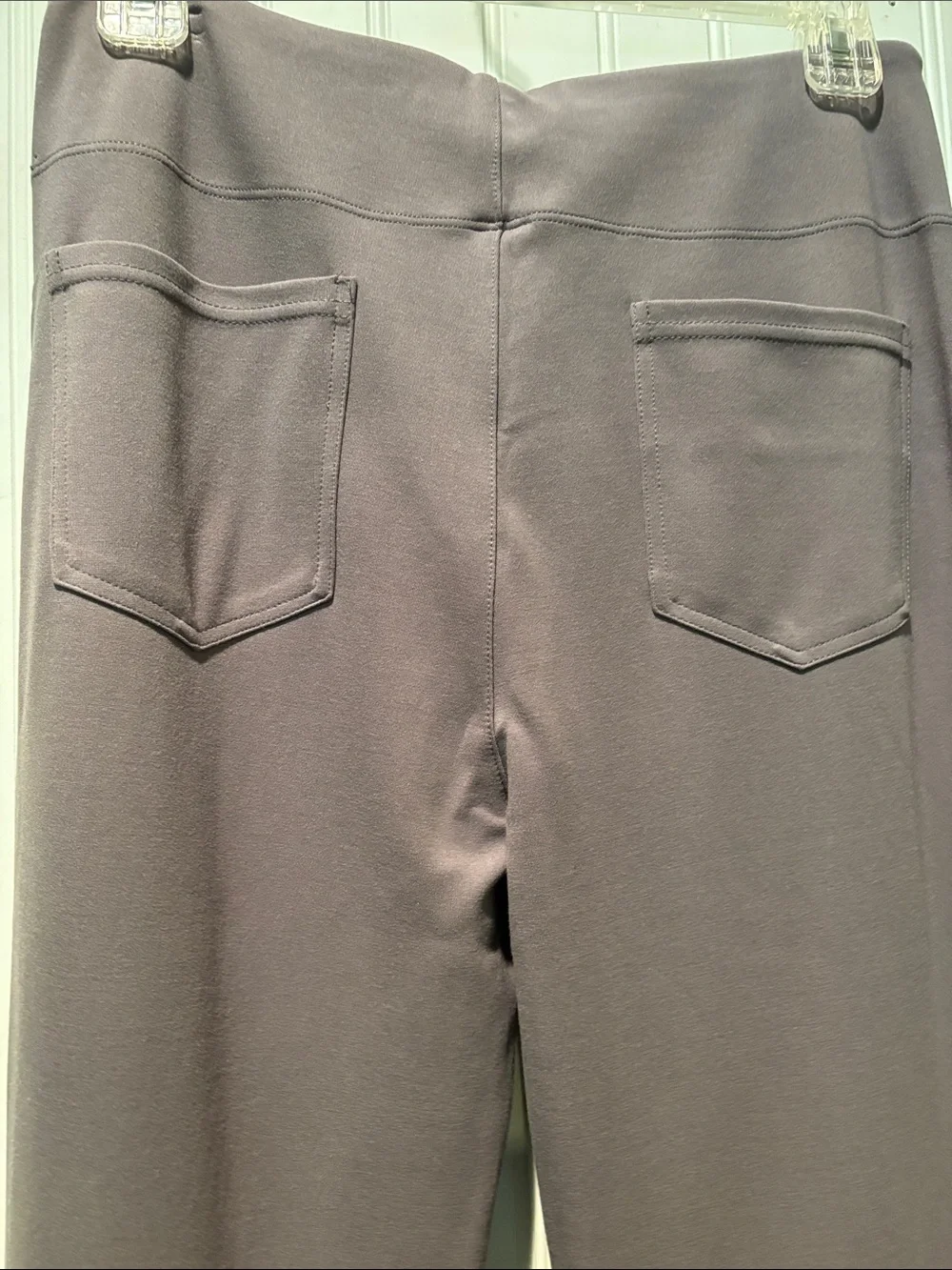 NWT HALARA High Waisted Work/Leisure Gray Flare Pants Size M TALL